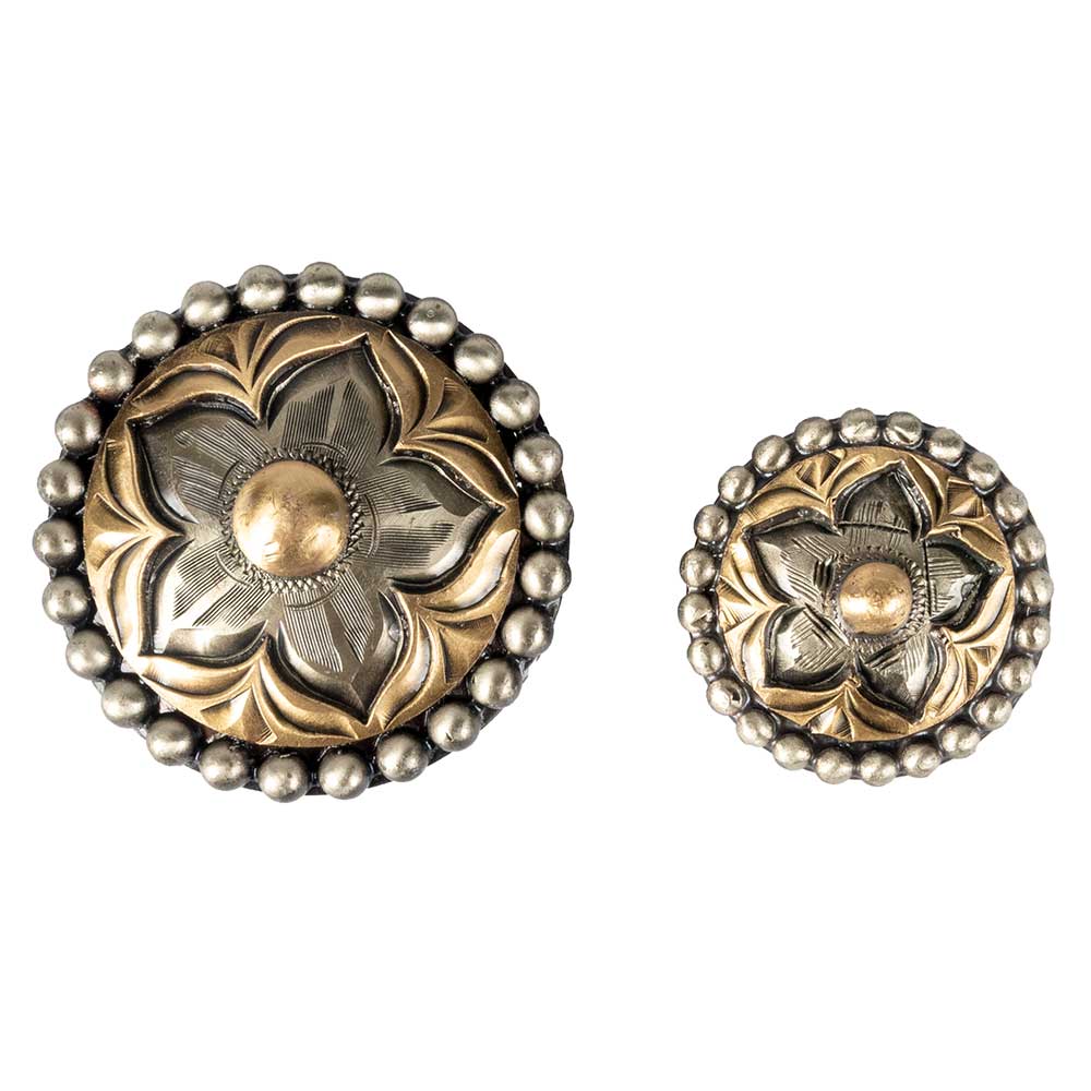 Antique Flower Concho w/Dot Edge - Image 2