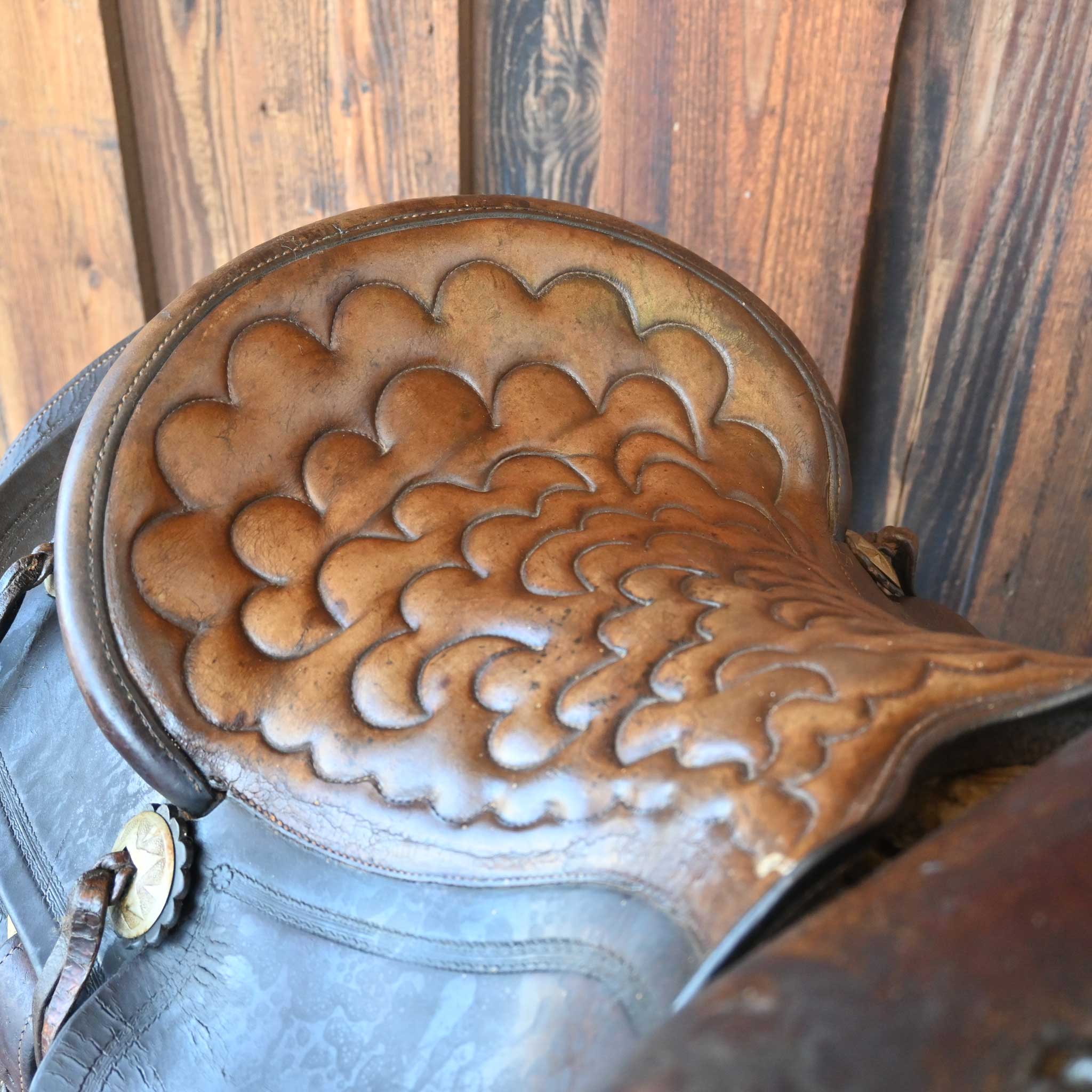Antique Heiser Saddle - Image 3