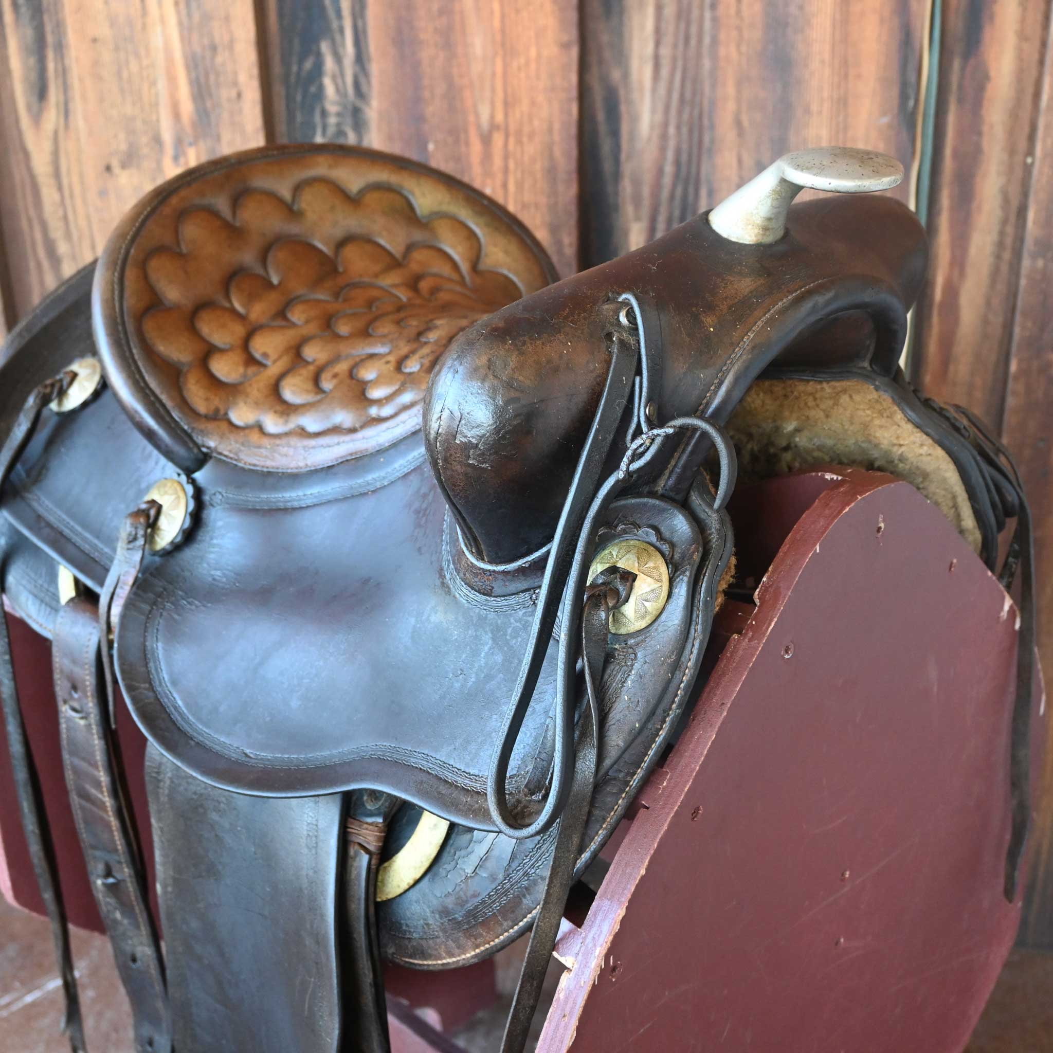 Antique Heiser Saddle - Image 4