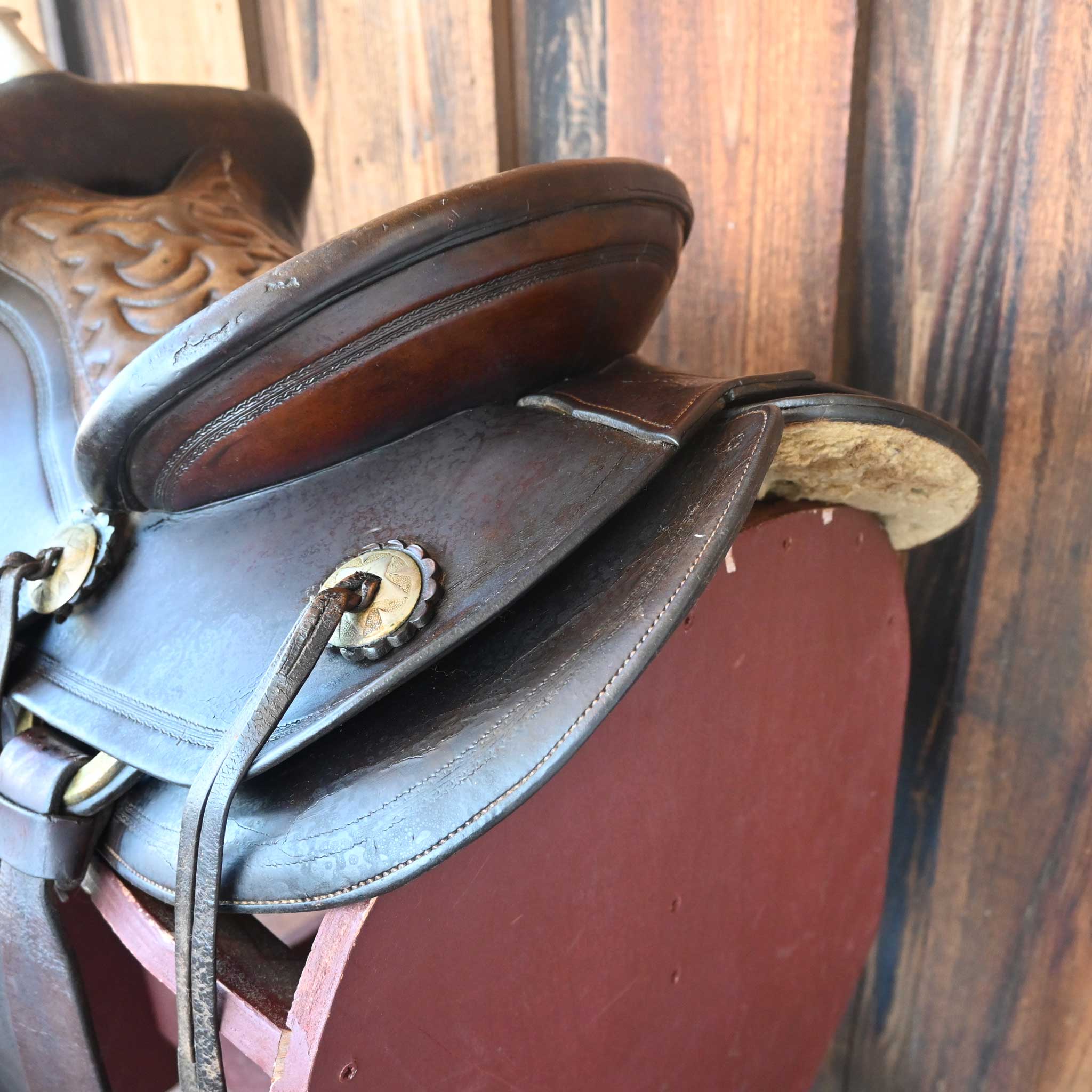 Antique Heiser Saddle - Image 5