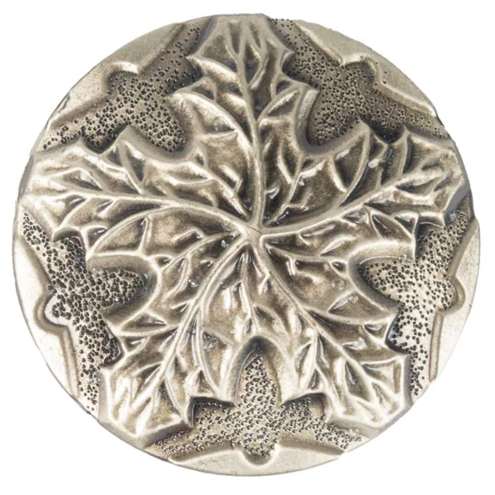 Antique Silver Leaf Concho