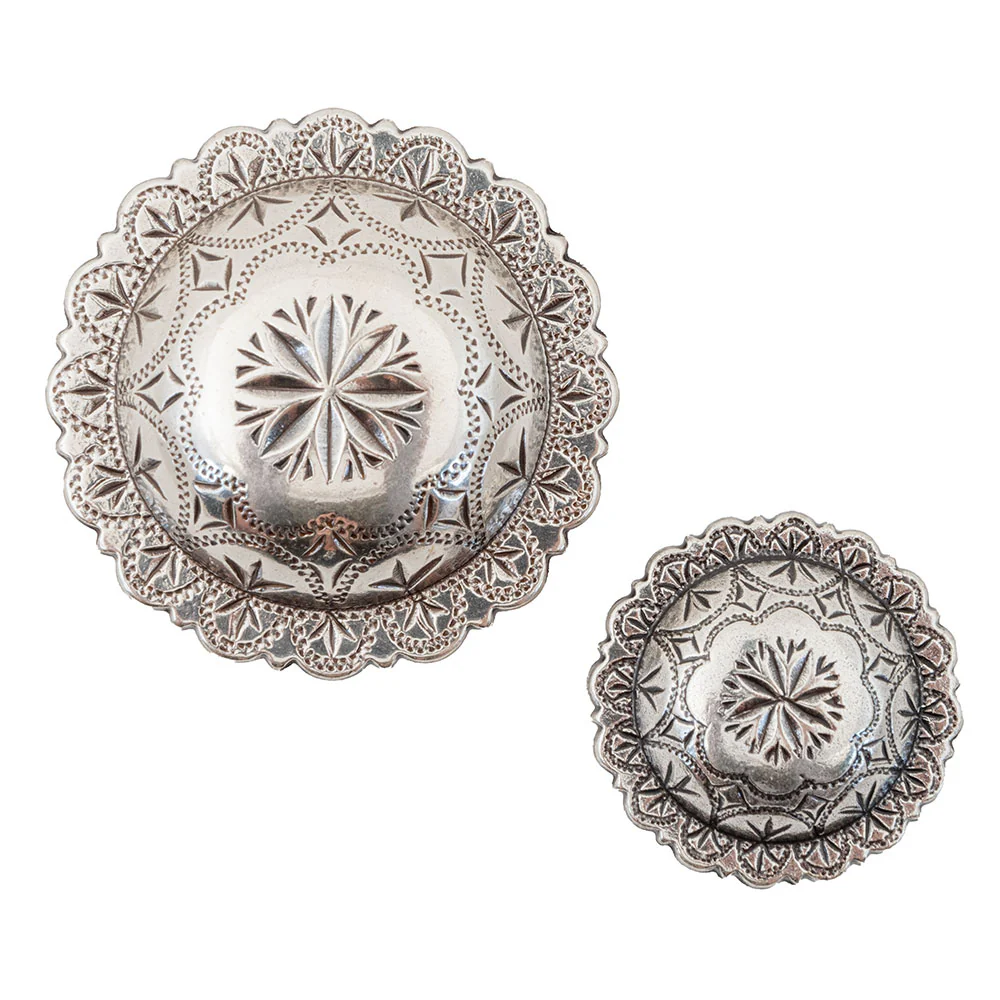 Antique Windrose Engraved Concho - Image 2