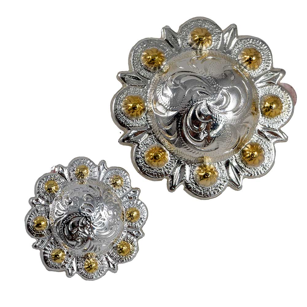 Silver Berry Concho w/Gold Dots - Image 2
