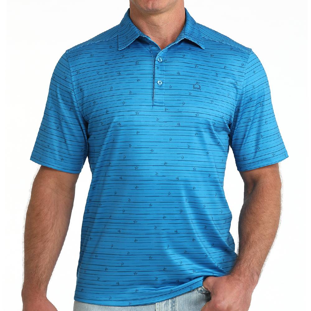 Cinch Men's Arenaflex Printed Polo Shirt