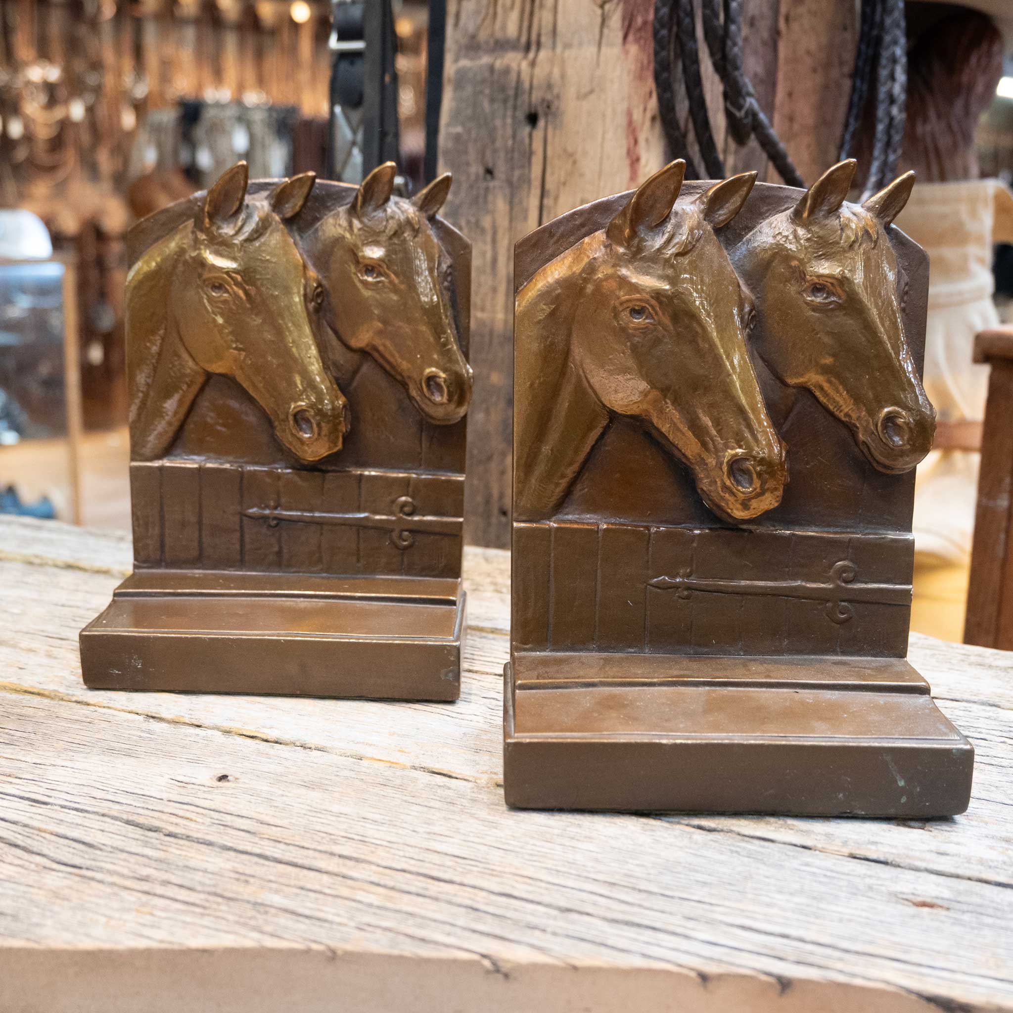 1930's - 40's Armor Bronze Co. Taunton Mass. USA Bookends