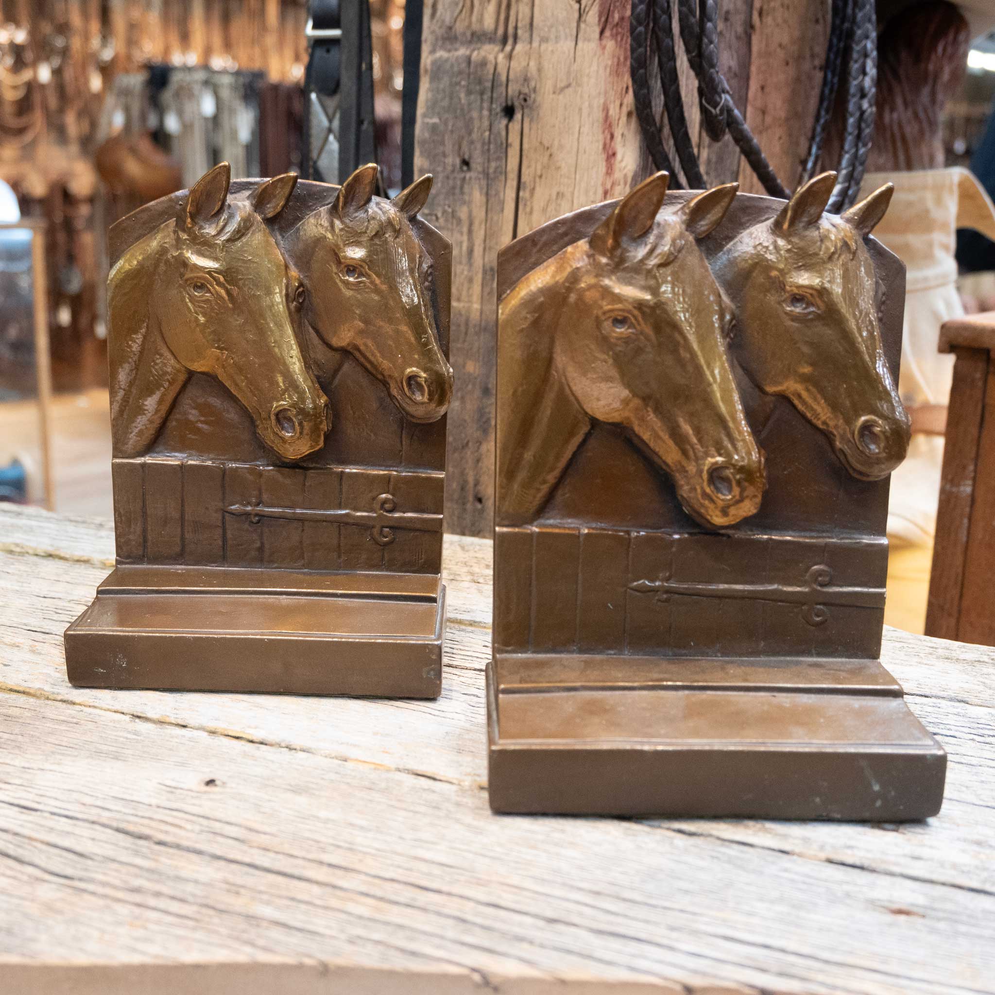 1930's - 40's Armor Bronze Co. Taunton Mass. USA Bookends - Image 2