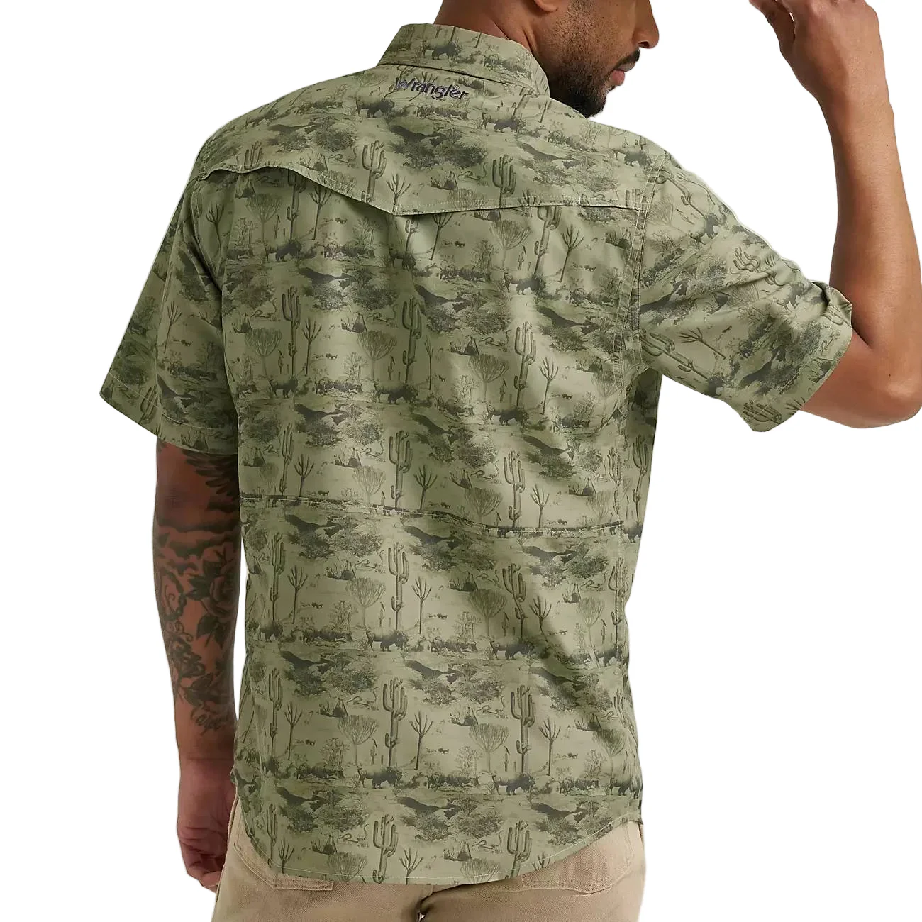 Wrangler Men's ATG Performance Desert Print Snap Shirt - Image 2