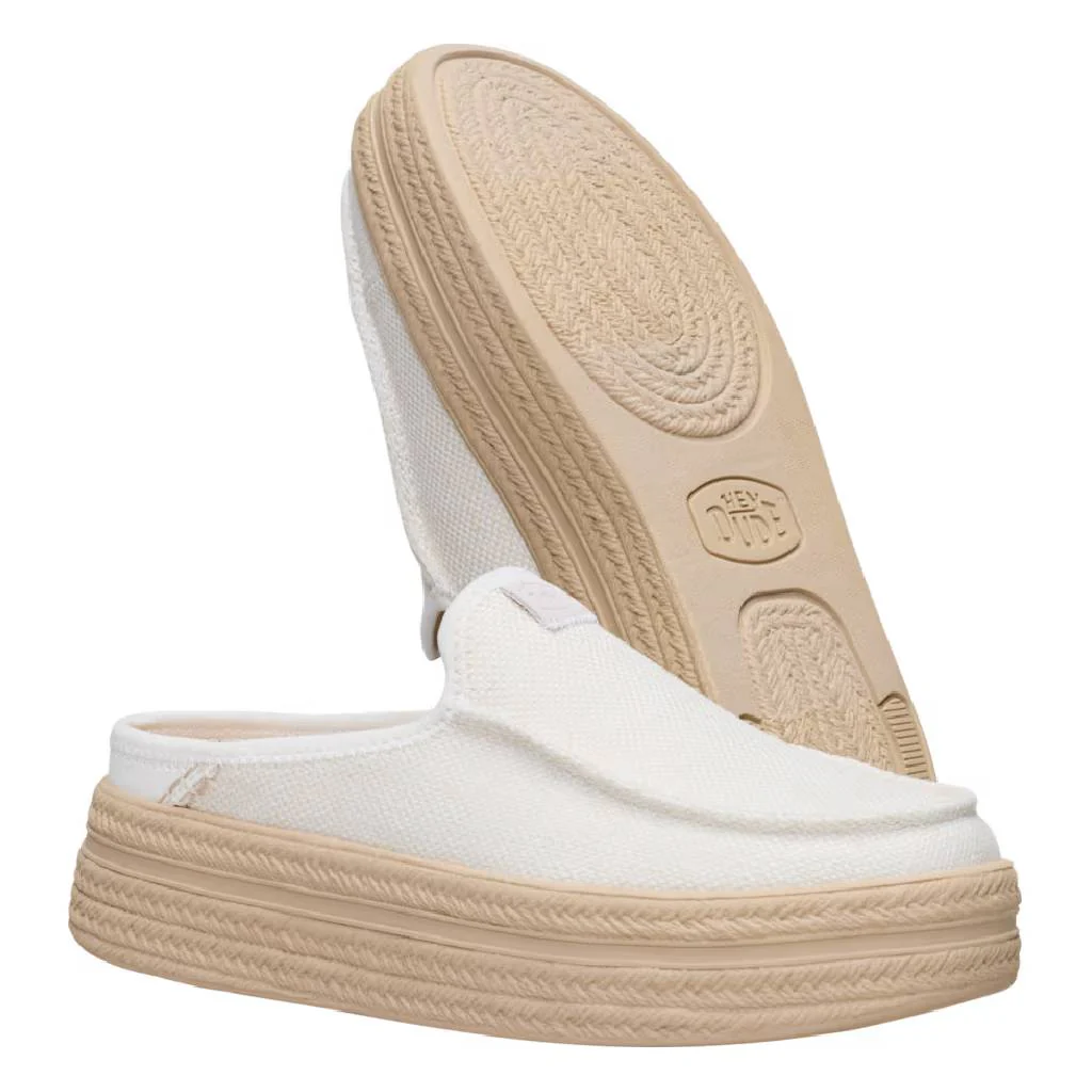 Hey Dude Austin Lift Espadrille Woven - Egret - Image 2