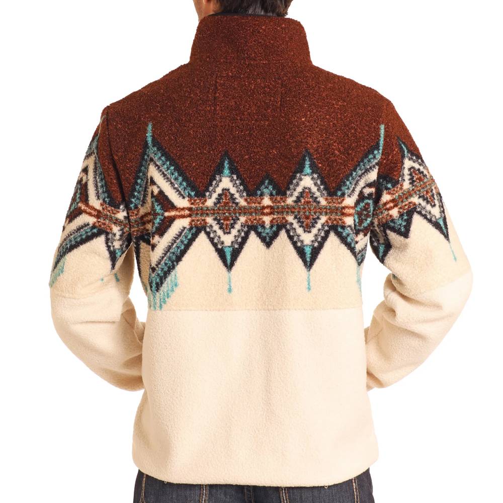 Powder River Men's Aztec Berber Border Pullover - Image 2