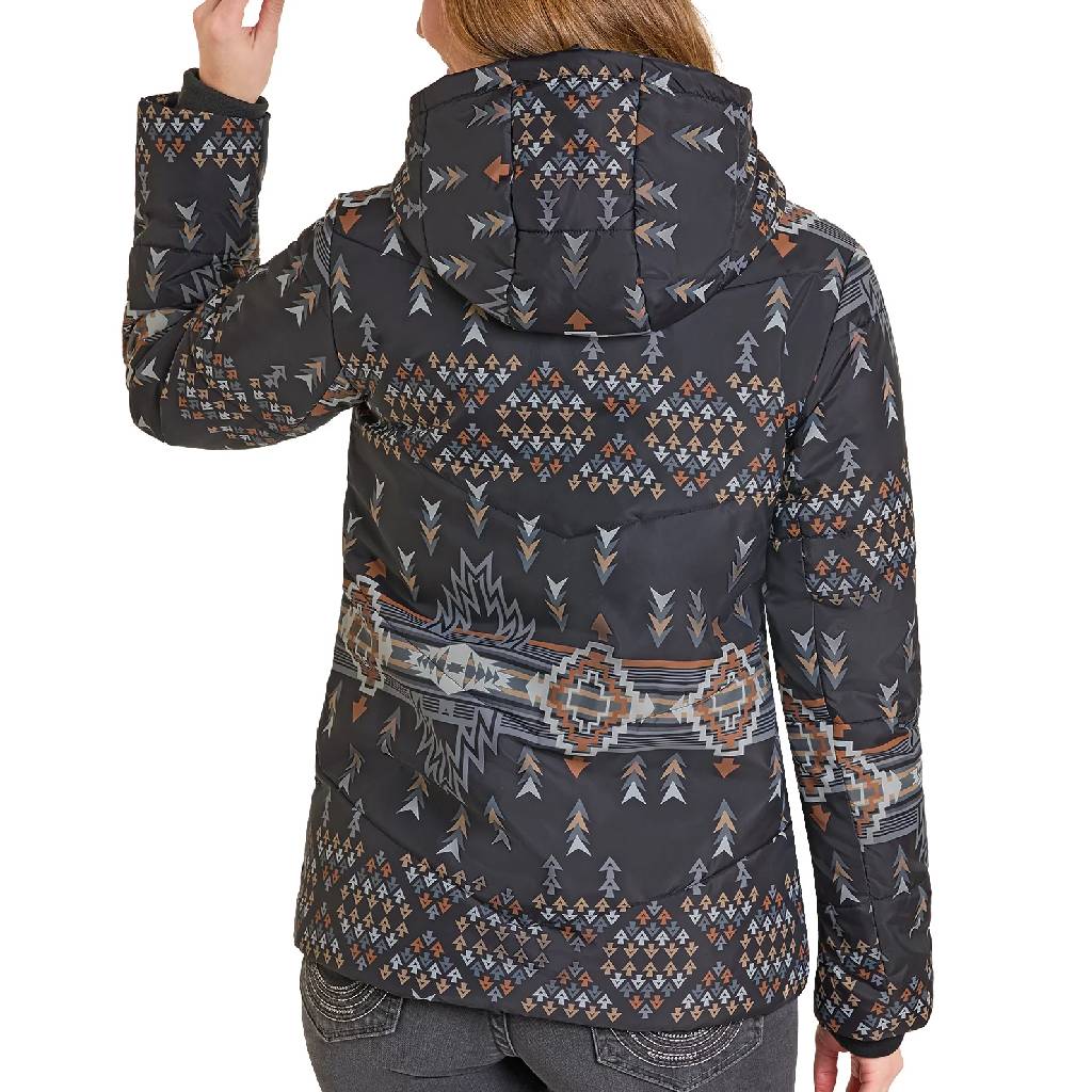 Panhandle Slim Women's Aztec Hooded Puffer Jacket - FINAL SALE - Image 2
