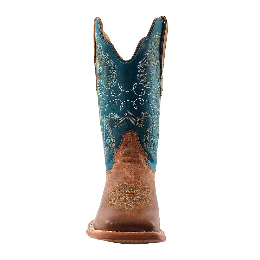 R. Watson Women's Honey Cowhide Square Toe Boots - Image 5