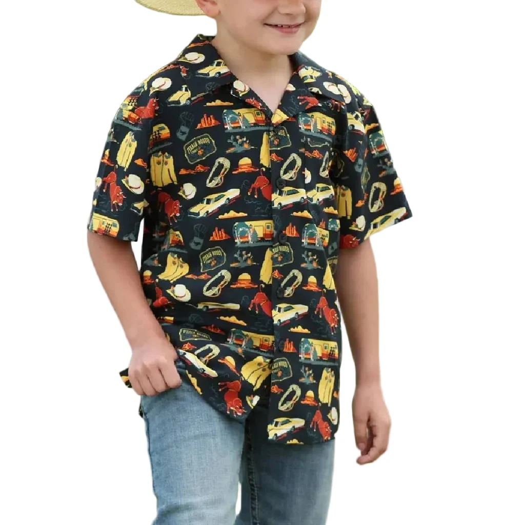 Cinch Boy's 8 Second Camp Shirt