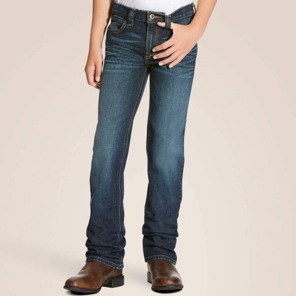 Ariat Boy's B5 Slim Stretch Legacy Stack Straight - Image 2