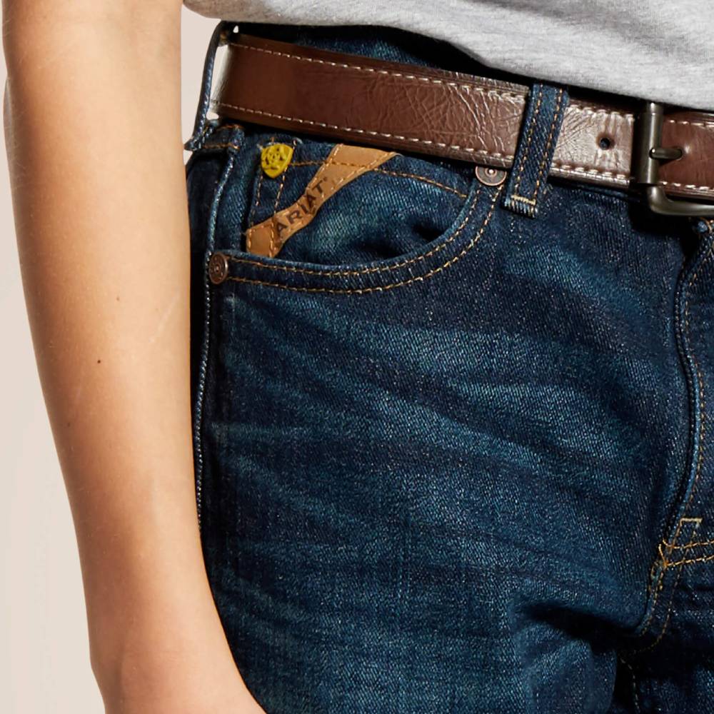 Ariat Boy's B5 Slim Stretch Legacy Stack Straight - Image 3