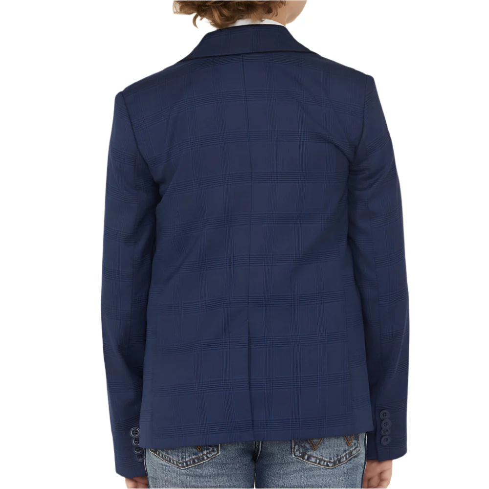 Rock & Roll Denim Boy's Plaid Print Blazer - Image 2