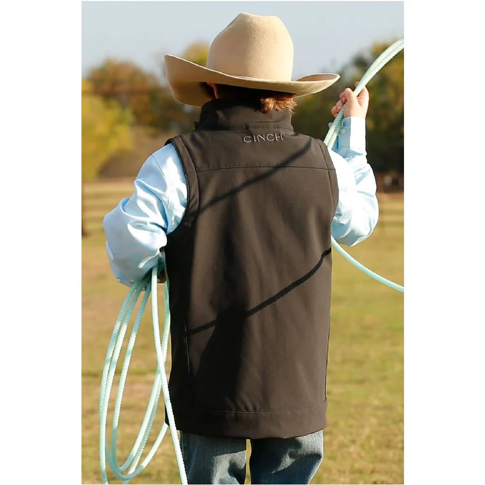 Cinch Boy's Bonded Black Vest - Image 3