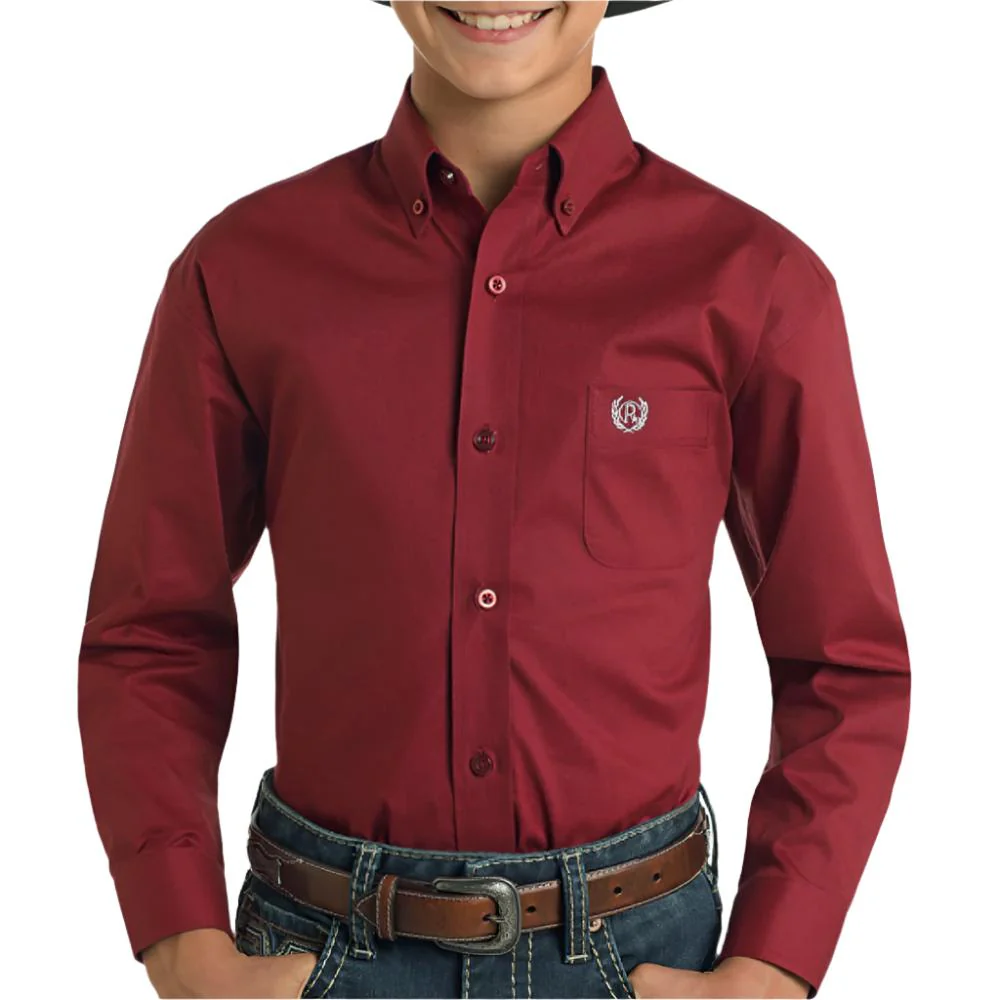 Panhandle Boy's Solid Stretch Shirt