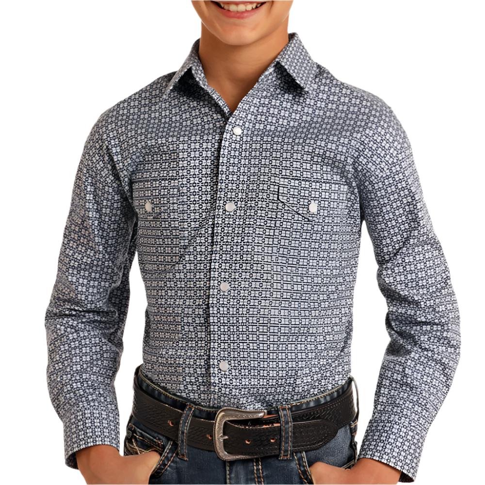 Panhandle Boy's Geo Print Shirt