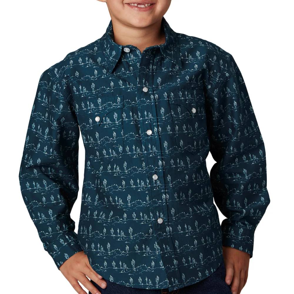 Roper Boy's Desert Stripe Shirt