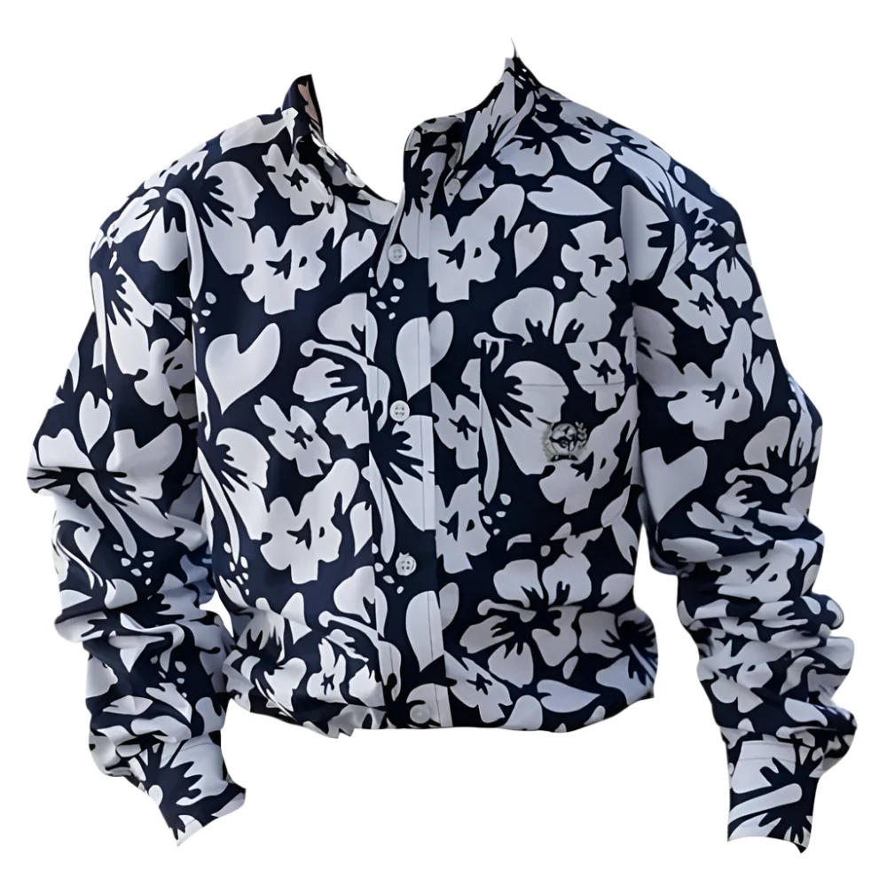 Cinch Boy's Hawaiian Flower Shirt