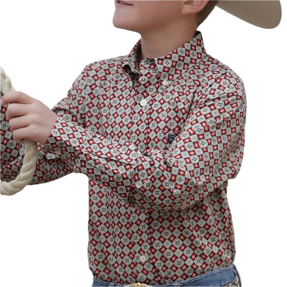 Cinch Boy's Medallion Print Shirt - FINAL SALE