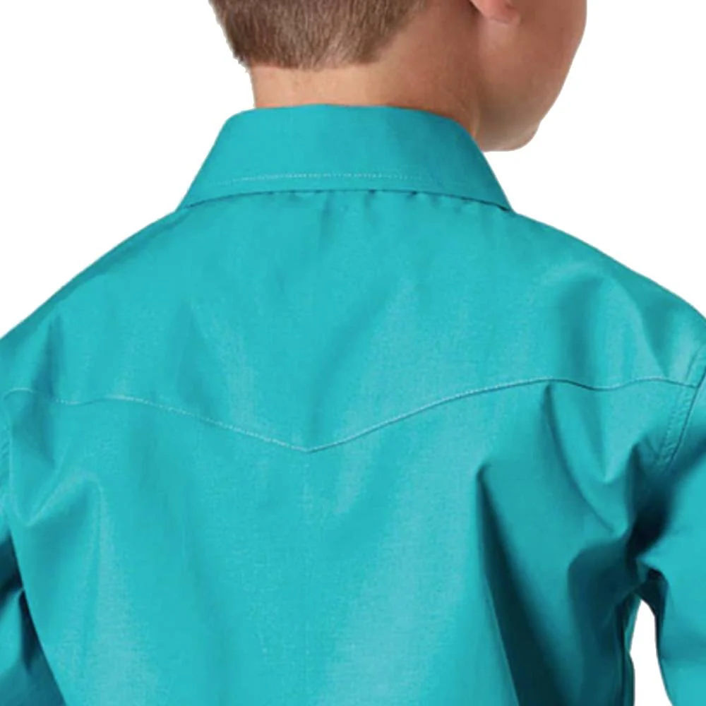 Roper Boy's Poplin Stretch Snap Shirt - Image 2