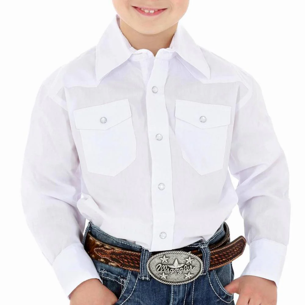 Wrangler Boy's Western Dress Shirt