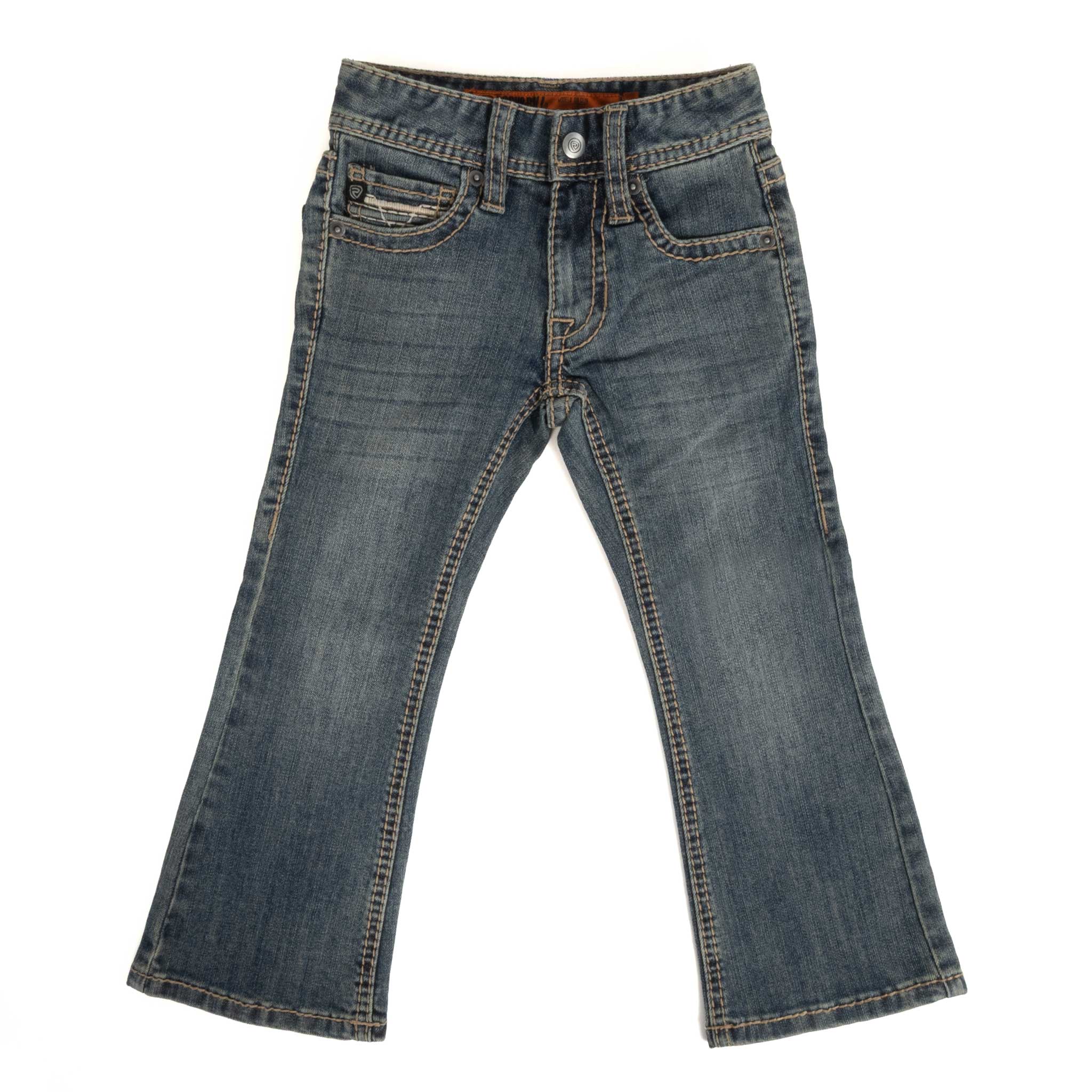 Rock & Roll Denim Boy's Ladder Stitch Embroidered Bootcut Jean