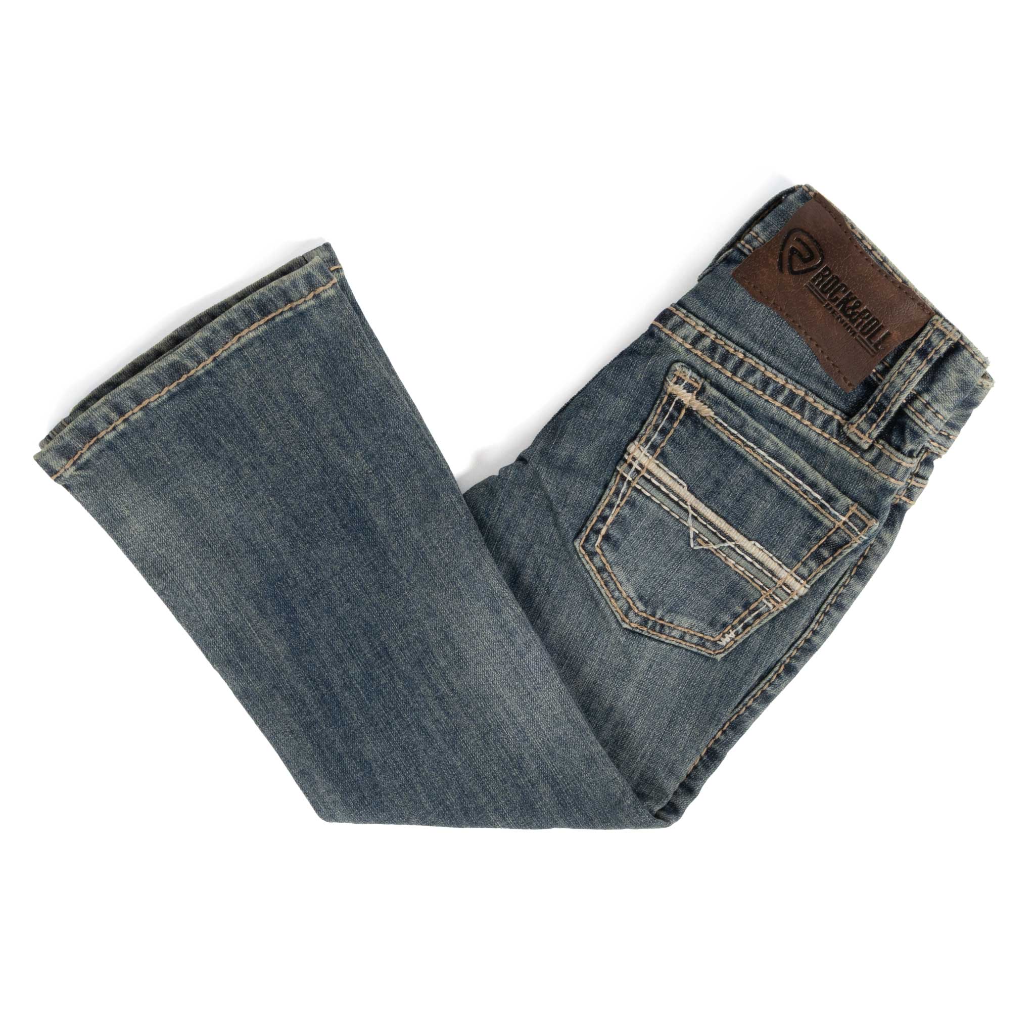 Rock & Roll Denim Boy's Ladder Stitch Embroidered Bootcut Jean - Image 2
