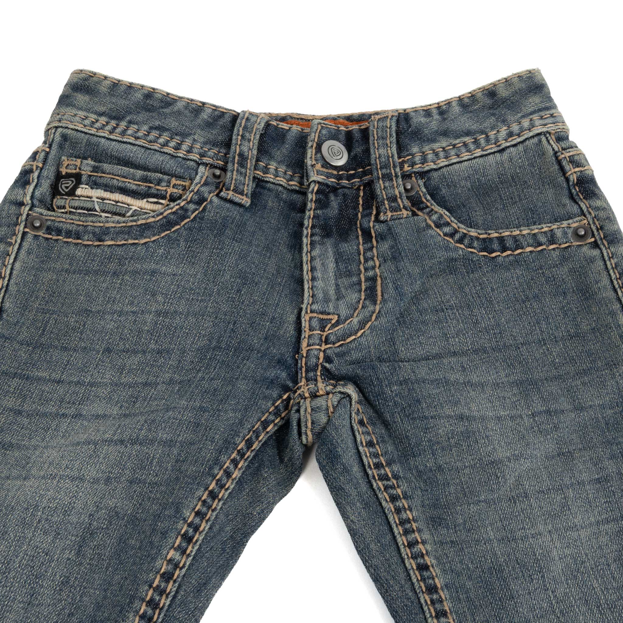 Rock & Roll Denim Boy's Ladder Stitch Embroidered Bootcut Jean - Image 3