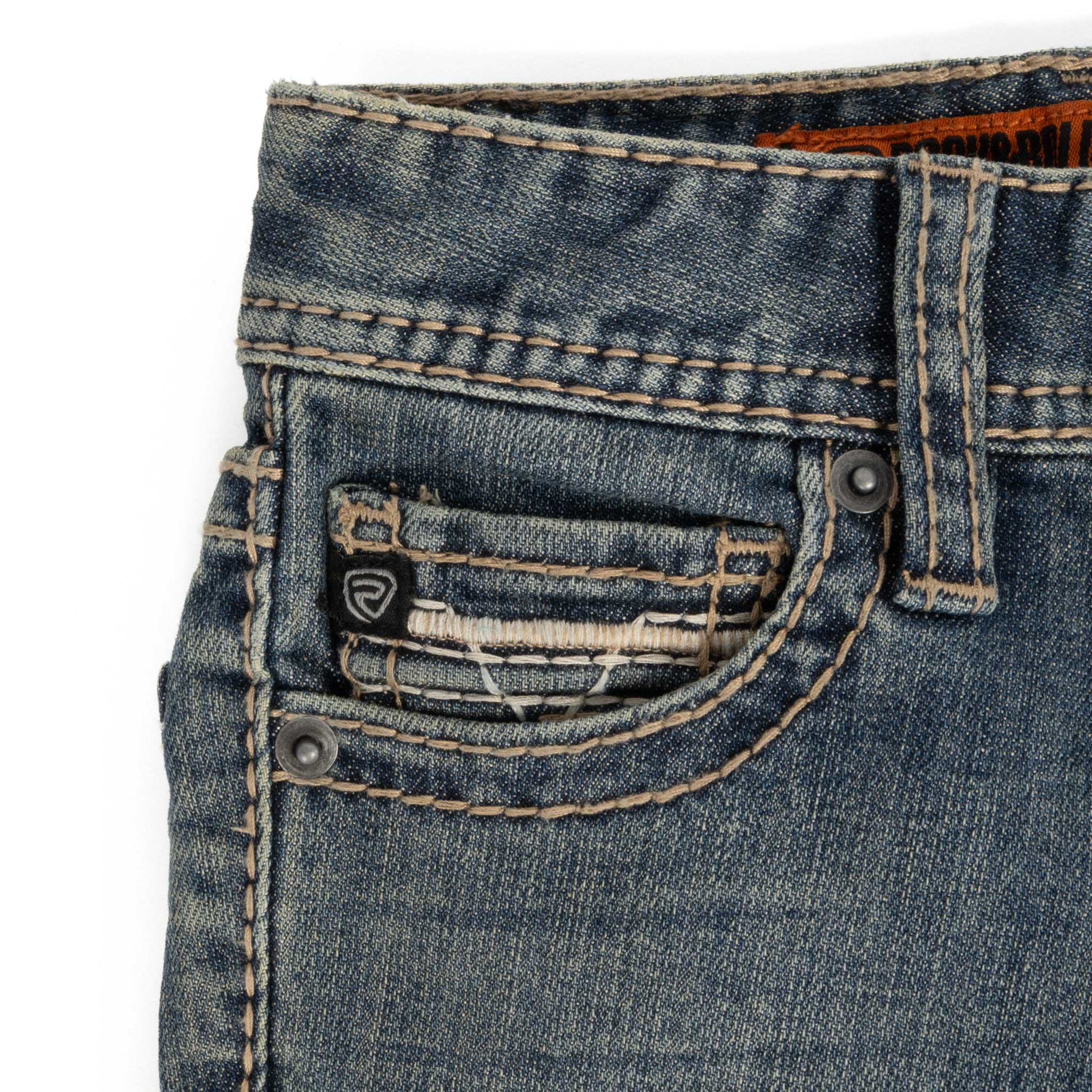 Rock & Roll Denim Boy's Ladder Stitch Embroidered Bootcut Jean - Image 4