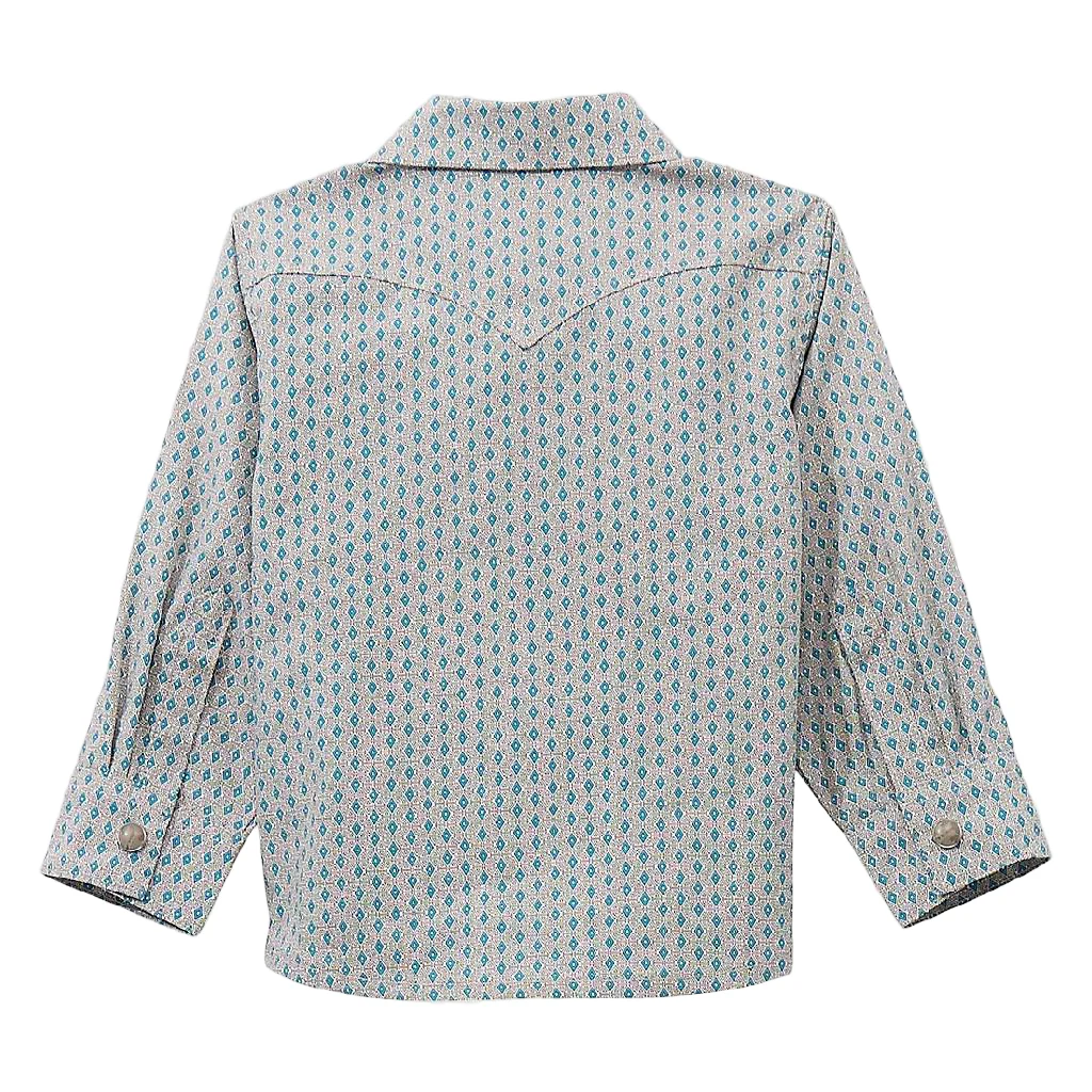 Wrangler Baby Boy's Geo Print Pearl Snap Shirt - Image 2