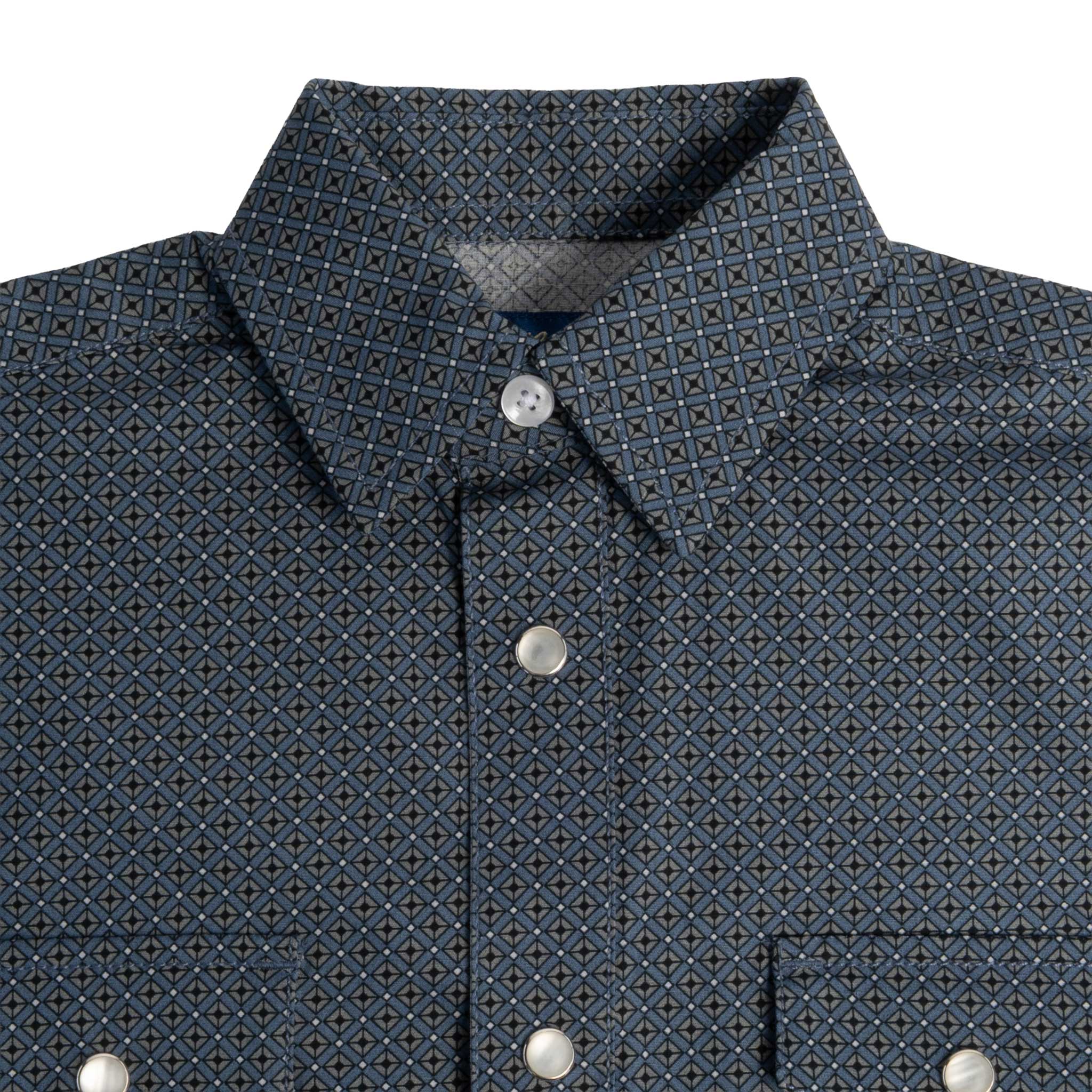 Panhandle Slim Boy's Western Geo Print Pearl Snap Shirt - Image 2