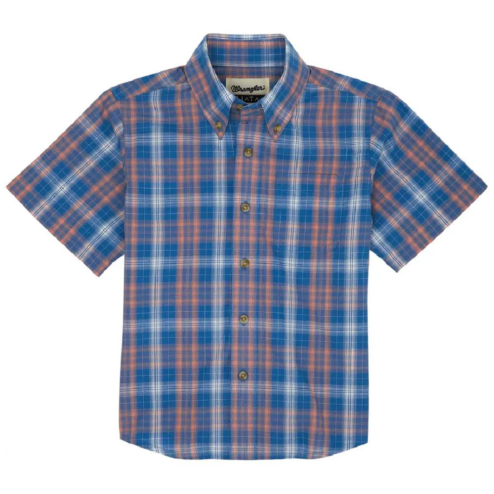 Wrangler Boy's Riata Plaid Shirt