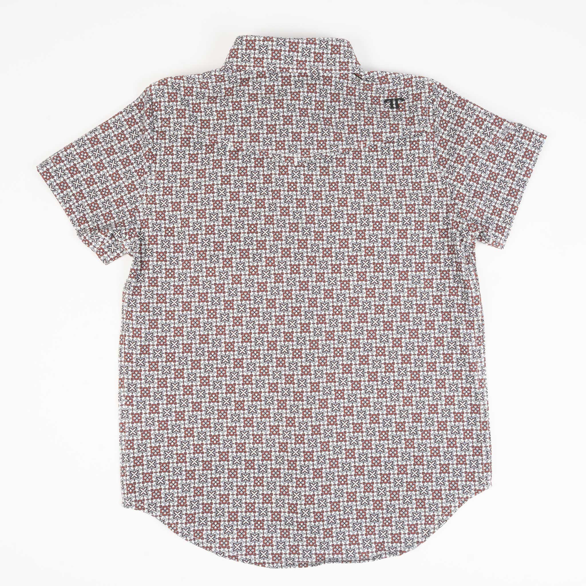 Ferrell Brand Boy's Colton Red Pearl Snap Shirt - Image 2