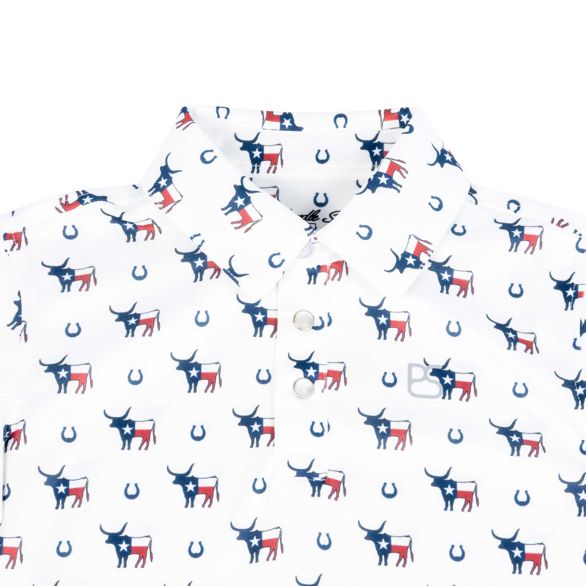 Panhandle Slim Boy's Pearl Snap Polo Shirt - Image 3