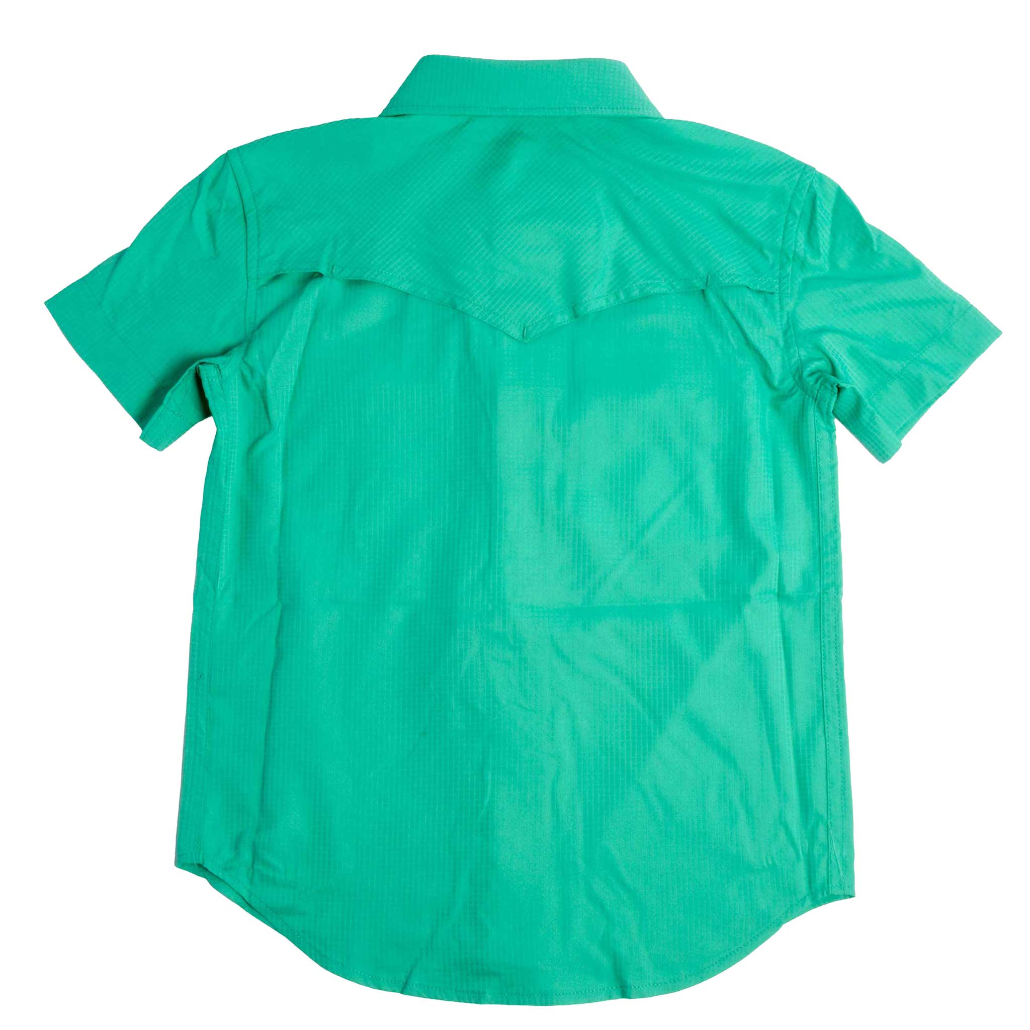 Rock & Roll Denim Boy's Tek Solid Emerald Pearl Snap Shirt - Image 2