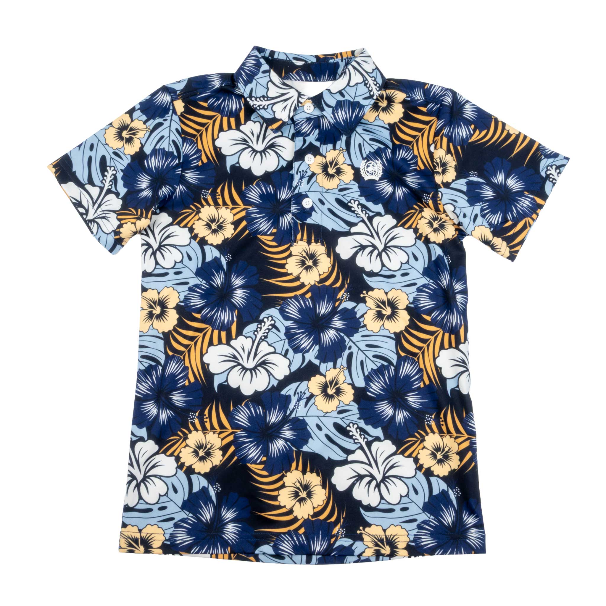 Cinch Boy's Tropical Print Polo Shirt