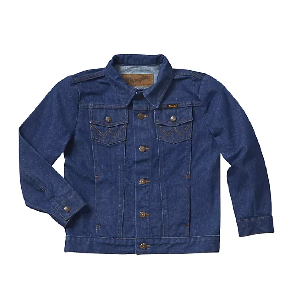 Wrangler Boys' Cowboy Cut Unlined Denim Jacket