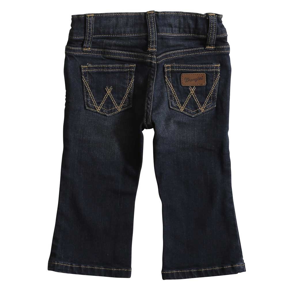Wrangler Baby Boy's Dark Wash 5 Pocket Jeans - Image 2