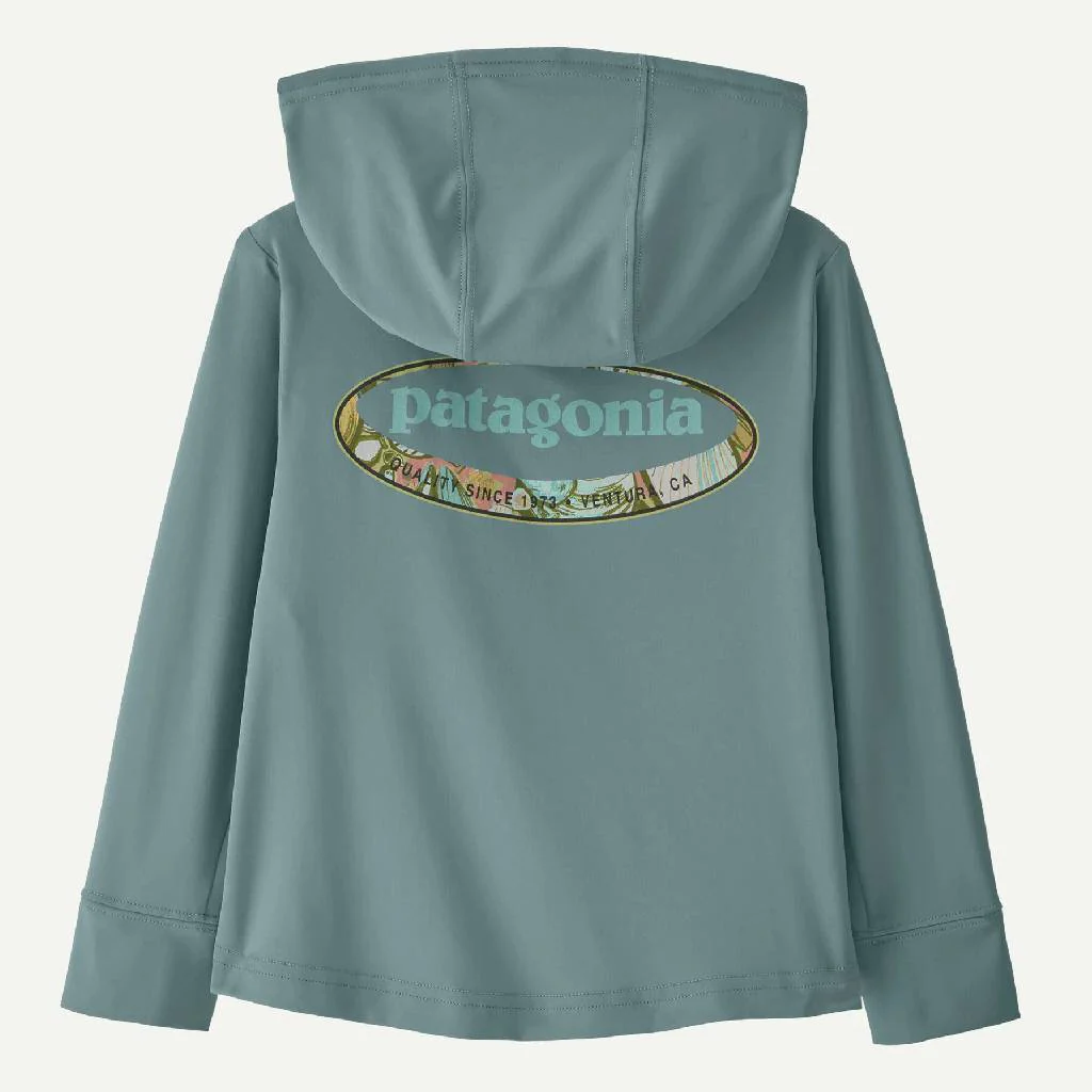 Patagonia Baby's Capilene Silkweight Hoodie - Blue Sage - Image 2