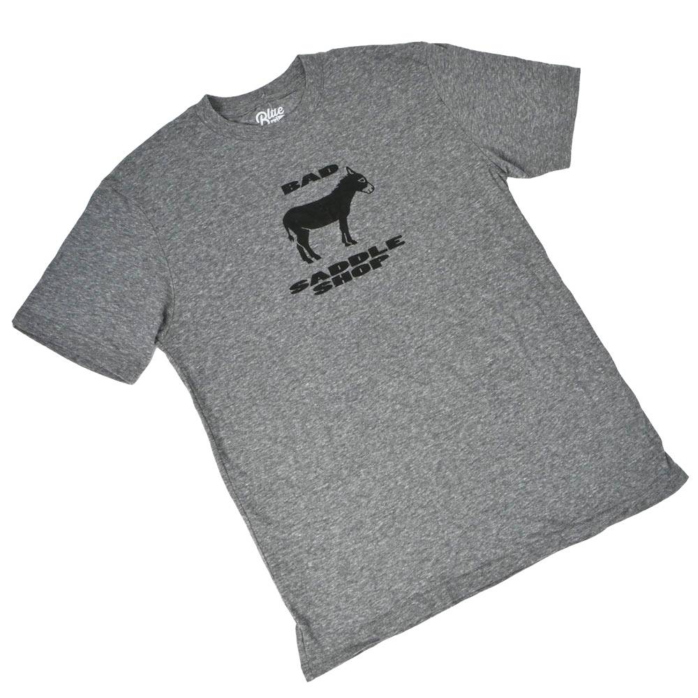 Teskey's Bad Burro Saddle Shop Tee - Heather Grey - Image 2