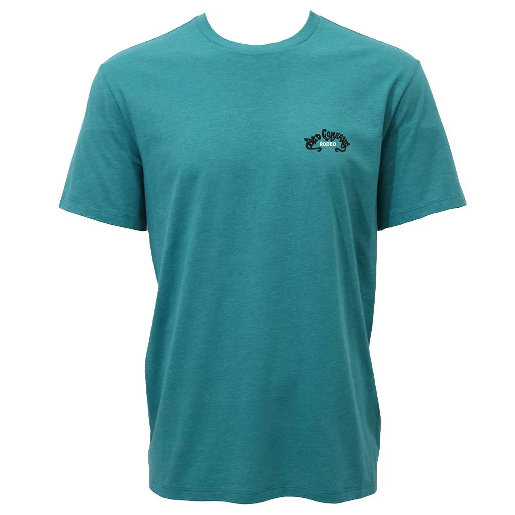 Hooey Men's Bad Company Rodeo Teal Crew Neck Tee - Image 2