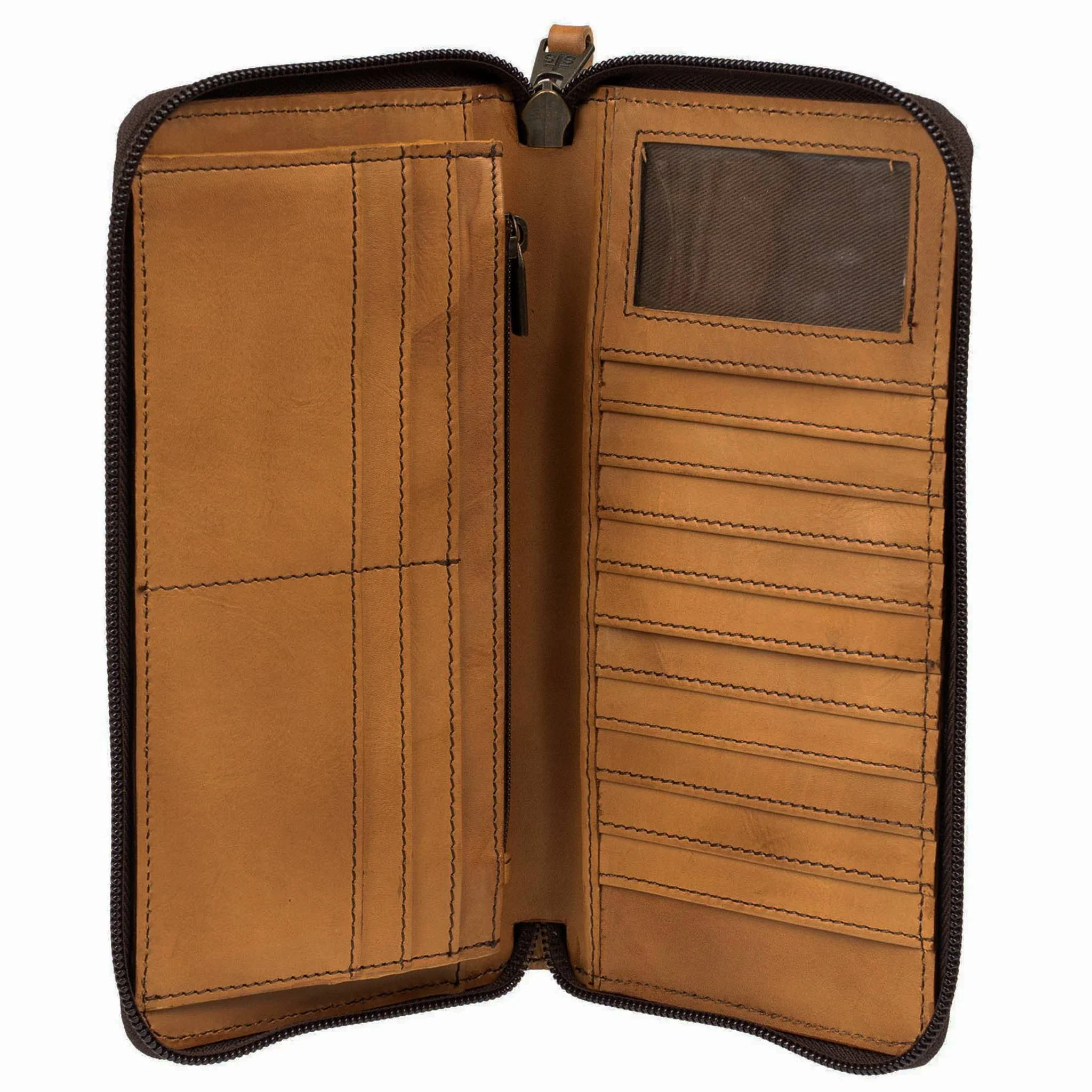STS Ranchwear Bandera Berkley Tan Bifold Wristlet - Image 3