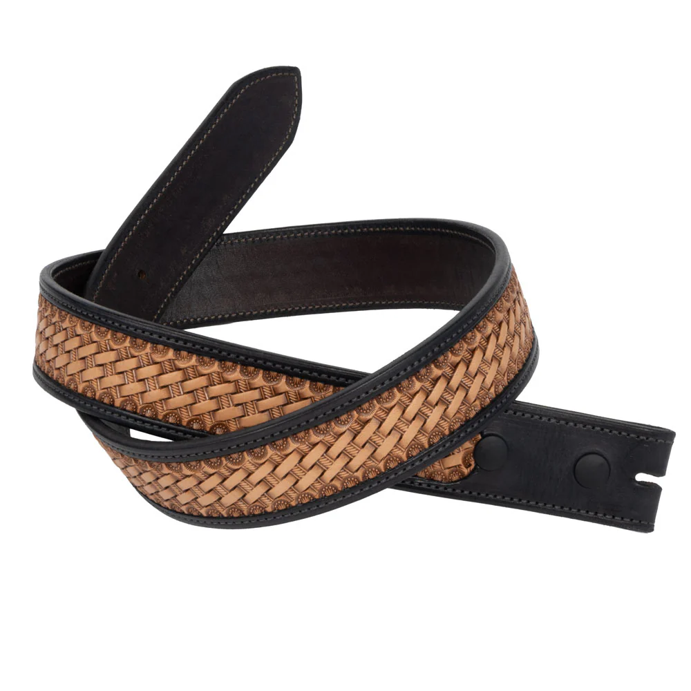 Randall Top Shelf Basket Weave Belt - Black/Natural