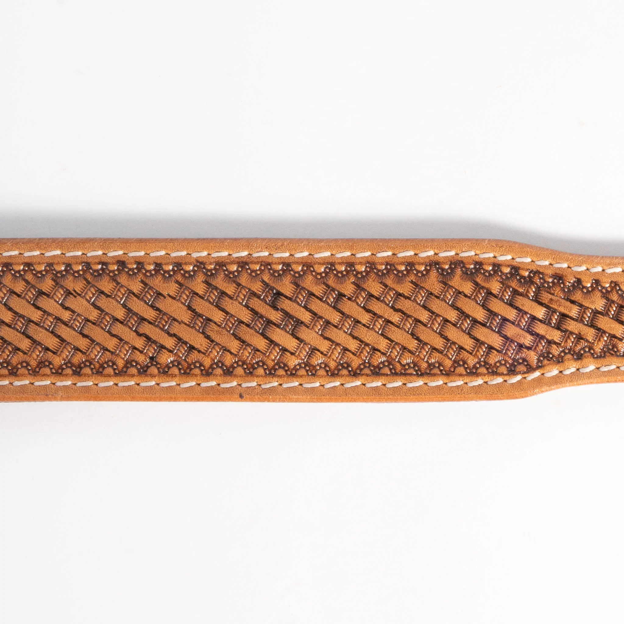 Basketweave Leather Dog Collar - Image 3