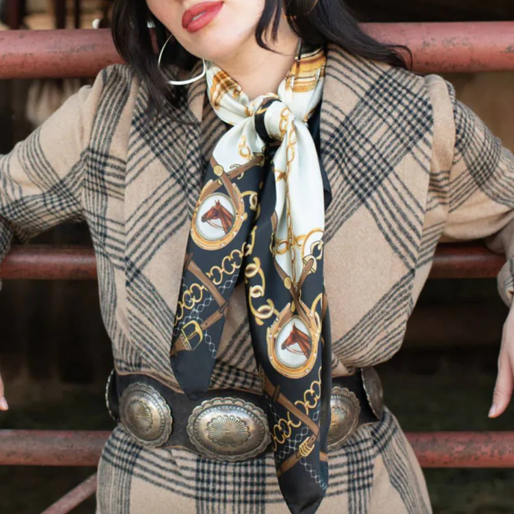 Fringe Scarves "Belmont" Long Wild Rag - Image 2
