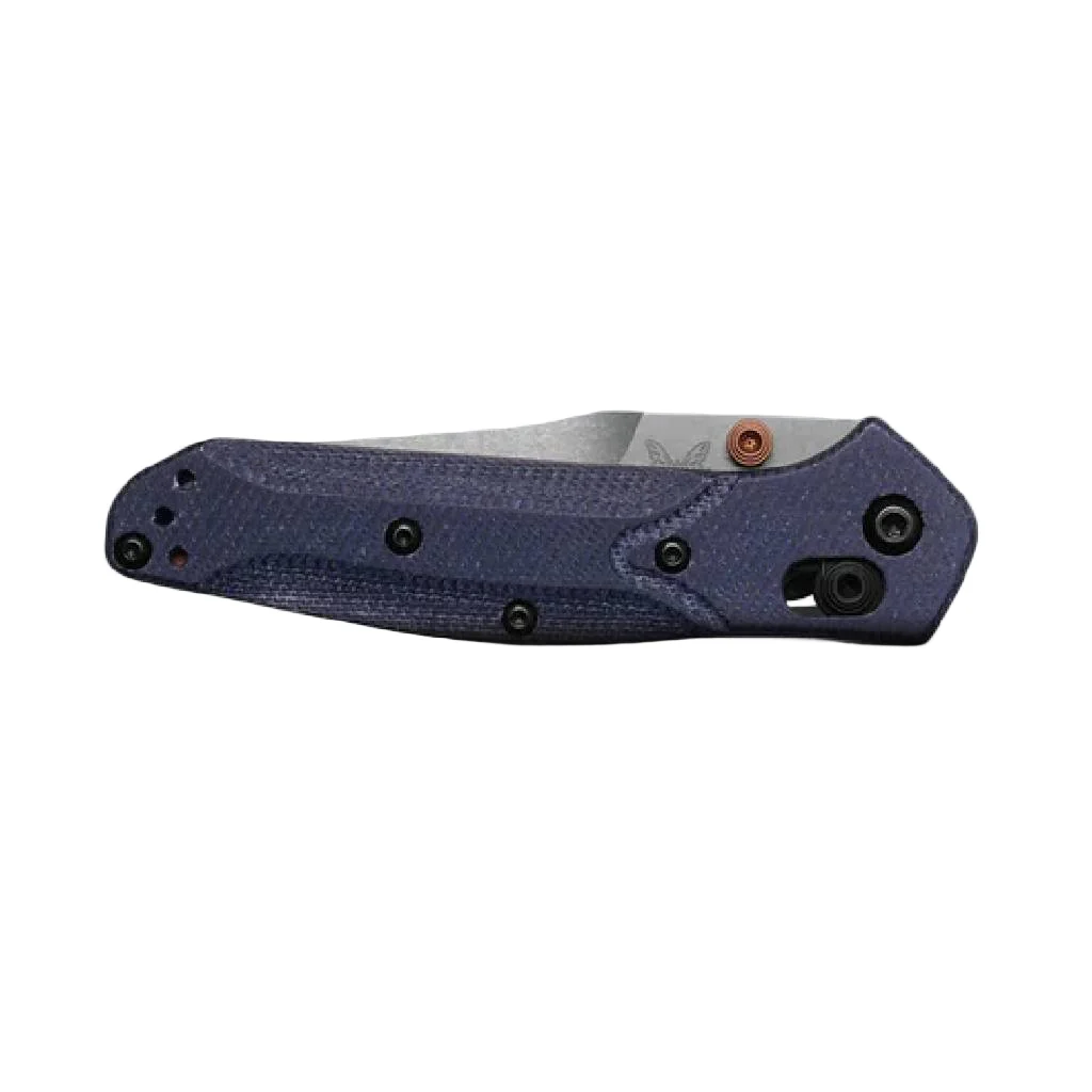 Benchmade Mini Osborne Axis Denim Micarta Lock Knife - Image 2