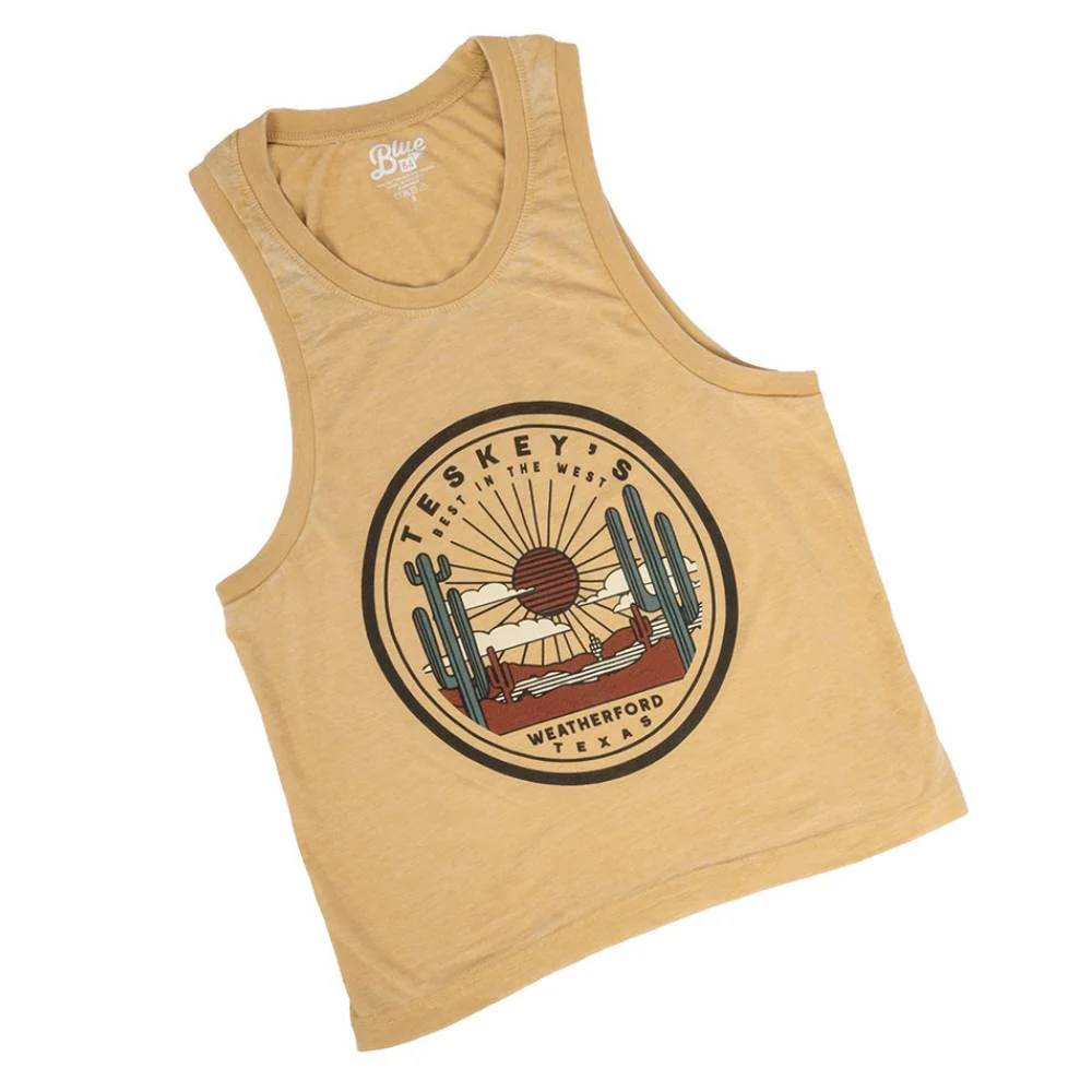 Teskey's Best In The West Saguaro Tank Top - Mustard - Image 2
