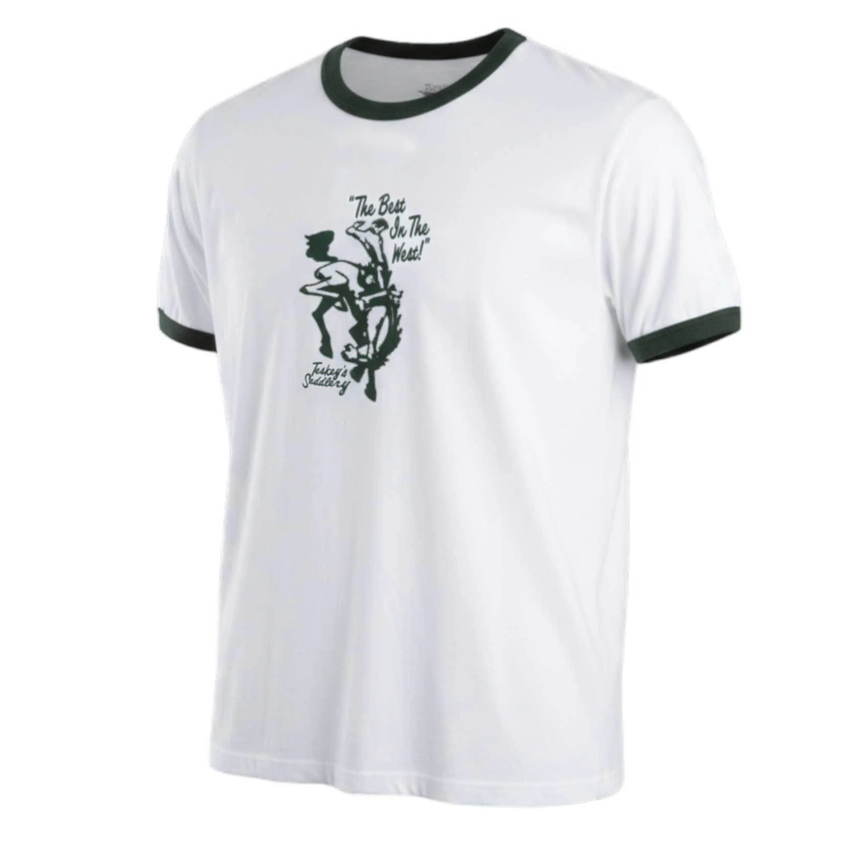 Teskey's Best In The West Tee - White/Forest Green